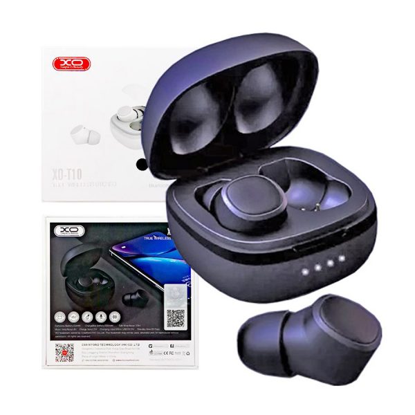 ΑΚΟΥΣΤΙΚΑ Bluetooth XO-T10 double earphone Black
