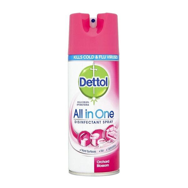 DETTOL ANTIBACTERIAL ALL IN ONE SPRAY 400ml ORCHARD BLOSSOM